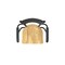 Holland Bar Stool Co Jackie with Arms 36 in. Swivel Bar Stool with Black Wrinkle Finish and Natural Oak Seat 415 - alternate 9